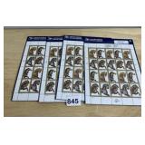 USPS CAROUSEL HORSES 32-CENT STAMP SHEETS.$25.60