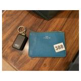 PRIVE REVAUX SUNGLASSES W/ COACH COIN PURSE.