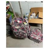 LUG CARRY ON BAG AND MATCHING TOTE BAG FLORAL