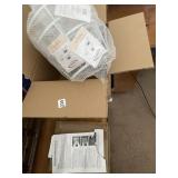 ADHESIVE HANGING HOOKS, 24-PACK W/ RAIL HANGING