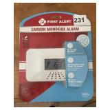 FIRST ALERT CARBON MONOXIDE ALARM -