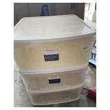 IRIS PLASTIC STACKING STORAGE DRAWERS,