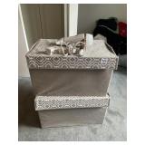 INTERTEK HAIR DRYER - 2 DECORATIVE STORAGE BOXES
