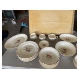 W.S. GEORGE JUNE ROSE DINNERWARE.