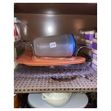 PITCHER, CASSEROLE HOLDER, SERVING TRAY, GLASS PAN