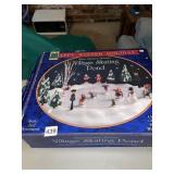 VILLAGE SKATING POND - BATTERY OPERATED HOLIDAY