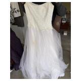 MIKE BENET WEDDING DRESS, EMBROIDERED GOWN
