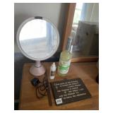 SIMPLEHUMAN SENSOR MIRROR - PINK, W/ AC ADAPTER.