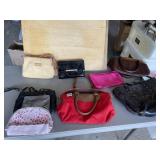 BETSEY JOHNSON CLUTCH, FABRIC & LEATHER HANDBAGS.