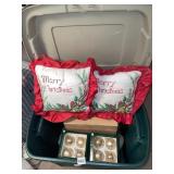 VINTAGE CHRISTMAS ORNAMENTS & DECOR LOT.