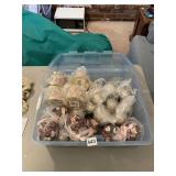 DECORATIVE FLORAL ARRANGEMENT SET - GOLD BRASS