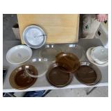 PYREX, CORNINGWARE, BAKE KING BAKEWARE.