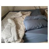 BEDDING SET - UGG LEOPARD PRINT COMFORTER, BLUE