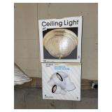 CEILING LIGHT FIXTURES - TWO ASSORTED STYLES,