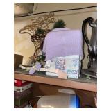 GOLD-TONE REINDEER ORNAMENT - WREATH HANGER, ETC