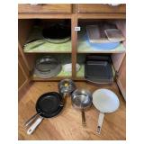 ASSORTED COOKWARE - NONSTICK PANS, SAUCEPANS,