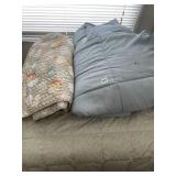 THE BIG ONE - KING COMFORTER GRAY AND NAUTICAL &