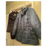 SUSAN GRAVER PUFFER JACKET AND JOAN RIVERS PLAID