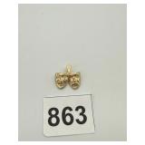 FACES PENDANT SEE PHOTO MARKED MA 14K 2.14G