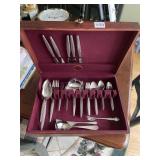 NAKEN TARNISH-PROOF SILVERWARE CHEST W/ FLATWARE