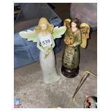 DECORATIVE ANGEL FIGURINES - CERAMIC, ASSORTED