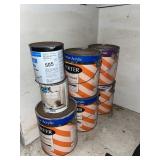 PORTER EXTERIOR ACRYLIC & KOOL PATCH PAINT CANS.