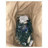HOLIDAY LIGHT STRINGS - GREEN WIRE, ASSORTED QTY,