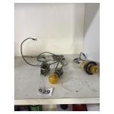 VINTAGE ELECTRICAL LAMP PARTS - MOTORS, SOCKETS,