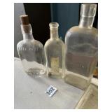 ASSORTED VINTAGE GLASS MEDICINE BOTTLES - VARIOUS
