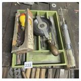 ASSORTED SHOP TOOLS METAL TAPE MEASURE,