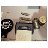 VINTAGE POCKET KNIVES, CAMEL LIGHTER, ADVERTISING