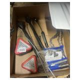 ASSORTED CHAINSAW PARTS AND ACCESSORIES,