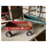 RADIO FLYER COASTER WAGONS - PAIR INCLUDING RED