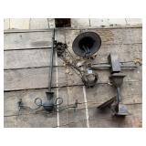 ANTIQUE IRON LAMP PARTS