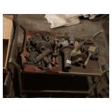 ASSORTED CAST IRON PIPE FITTINGS - ELBOWS, TEES,