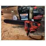 HOMELITE CHAINSAW W/ LUBRICANTS - RED HOMELITE