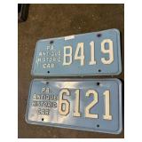 2 BLUE ANTIQUE PLATE