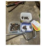 ASSORTED SOCKET SETS W/ DRIVE SOCKETS, WRENCHES,