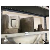 ASSORTED METAL INDUSTRIAL PARTS - CAST IRON