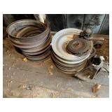 1929 CHEVY 20 IN WHEELS SOLID VERY NICE SHAPE AND