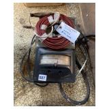 JOHNSON VINTAGE GAS METER AND WIRE