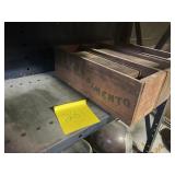 VINTAGE WOOD PIMENTO CHEESE BOX. LITTLE CIGARS 1