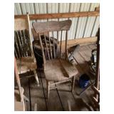 ASSORTED WOODEN DINING CHAIRS, MIXED FINISHES &