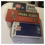AC/GM SPARK PLUGS - VINTAGE BOXES INCLUDING