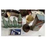 VINTAGE COCA-COLA BOTTLES, NABISCO TIN &