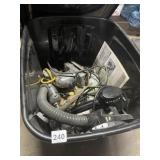 2 SANDERS, 2 DRILLS, SOME CHISELS