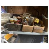 ASSORTED HARDWARE, FASTENERS, ADHESIVES - METAL