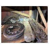 ASSORTED VINTAGE ENGINE & MOTOR PARTS - CAST IRON