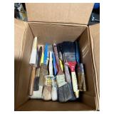 ASSORTED PAINTING TOOLS & FLOOR SAMPLES -