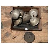 BOX OF SMUDGE POTS FOR OUTDOOR HEATING PLANTS AND